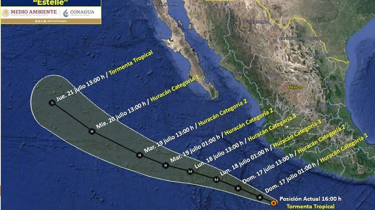 Tormenta Tropical Estelle